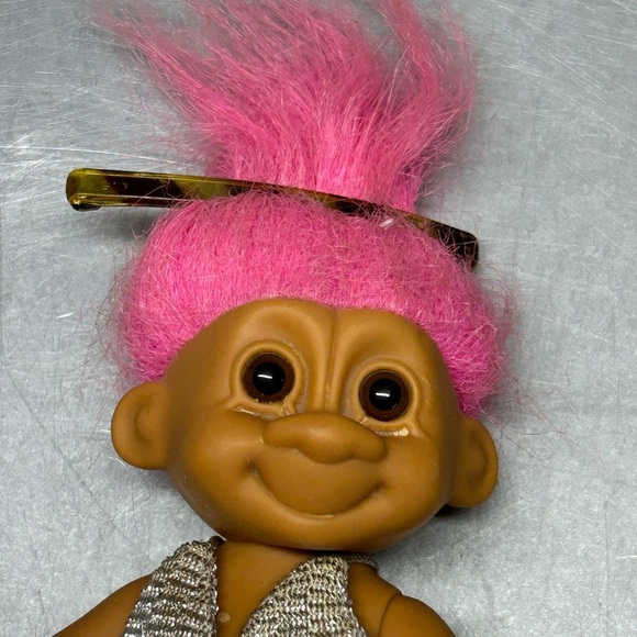 Lot of Trolls Vintage and Modern Troll Uneeda Mohair VTG Barrettes - Picture 3 of 16
